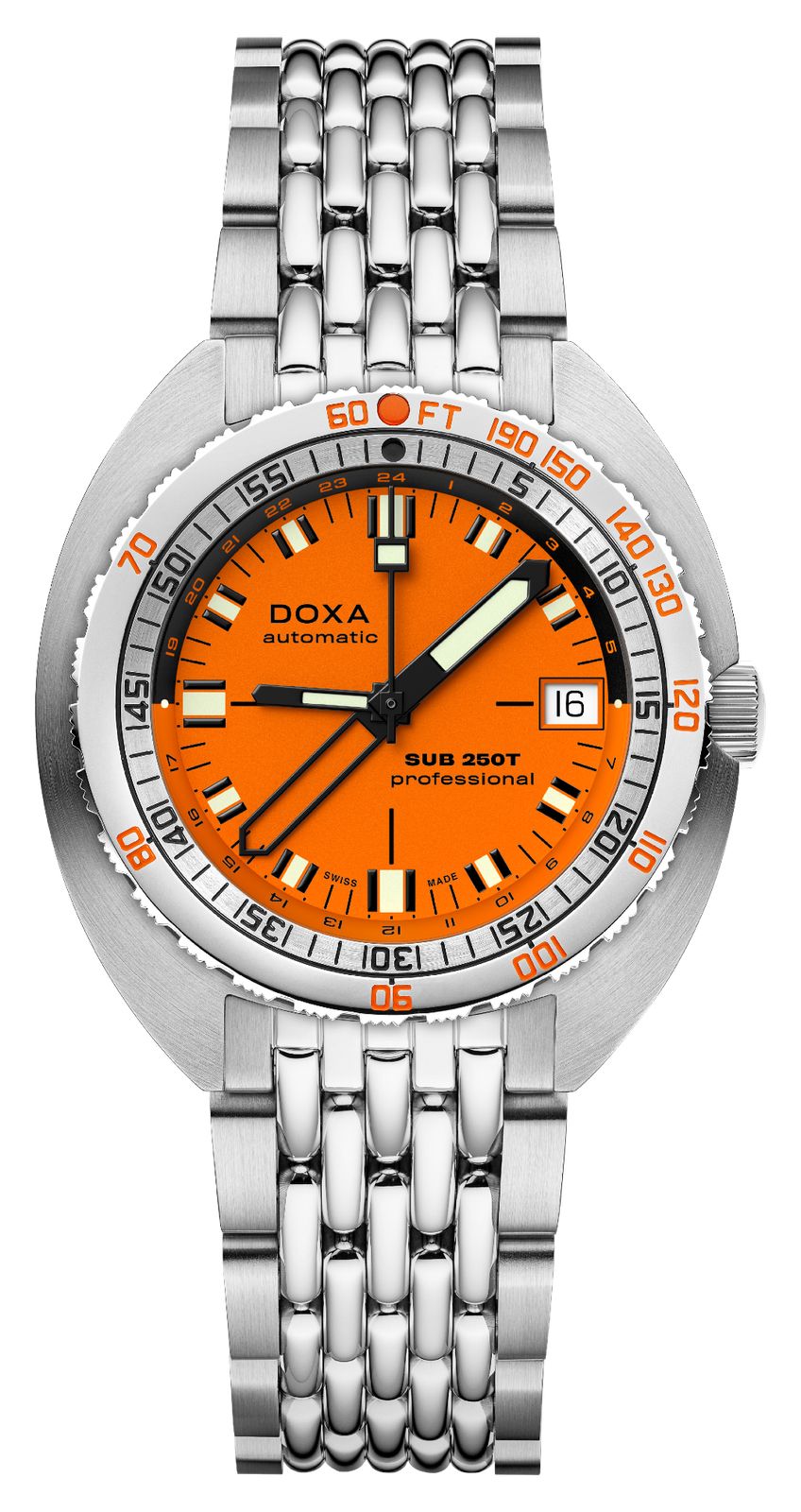 DOXA 855.10.351.10 SUB 250T GMT Professional (40mm) Orange Watch