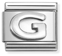 Nomination Classic Letter G Oxidised Charm 330113/07