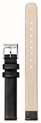 Mondaine Black Vegan Leather Strap 12mm FG3112.20Q