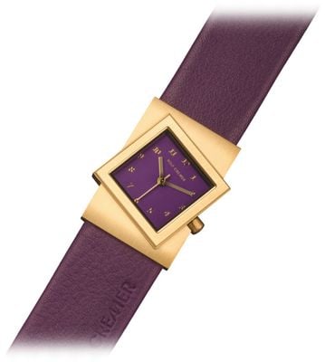 Rolf Cremer Turn S Purple Leather Strap Purple Dial Watch 507709