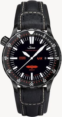 Sinn UX S GSG 9 PVD Leather 5000m Water Resistant 403.062 LEATHER