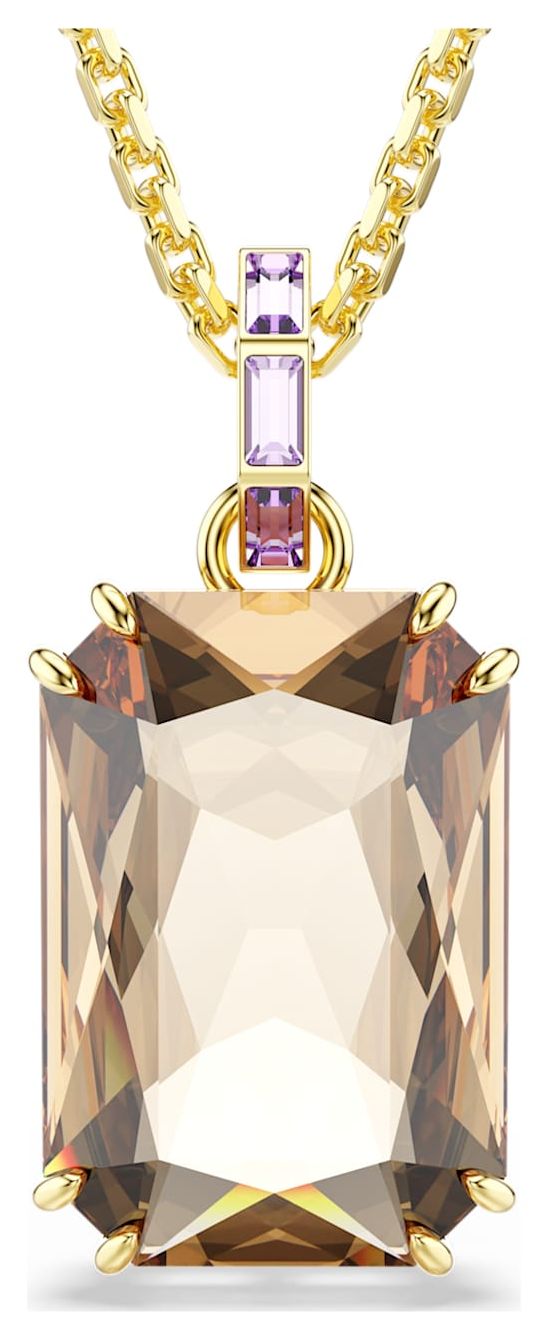 Swarovski 5725752 Millenia Pendant, Octagon Cut, Caramel, Jewellery