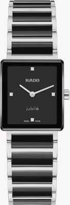 RADO Integral Diamonds Quartz (23mm) Black Lacquered Dial / Black High-Tech Ceramic & PVD Bracelet R20250712