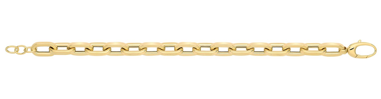 James Moore TH BR691 9ct Yellow Gold Hollow Bracelet Jewellery
