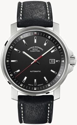 Mühle Glashütte 29er Big Leather Band Black Dial M1-25-33-LB