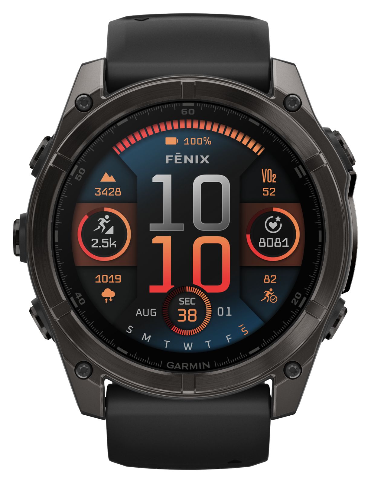 Garmin 010-02905-21 Fenix 8 51mm AMOLED Sapphire Premium Watch