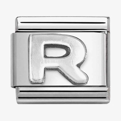 Nomination Classic Letter R Oxidised Charm 330113/18
