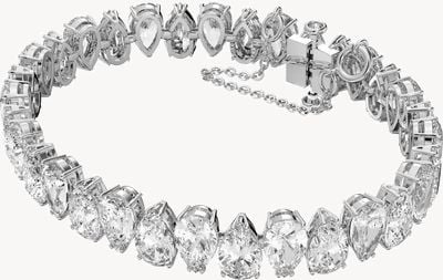 Swarovski Millenia | Bracelet | Pear Cut Swarovski Zirconia | White | Rhodium Plated 5598350