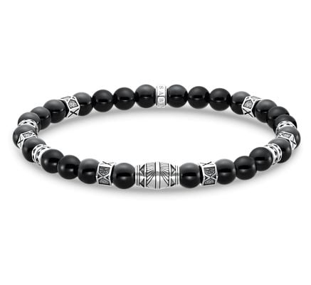 Thomas Sabo A2087-507-11-L19 Bracelet With Black Onyx Beads Jewellery