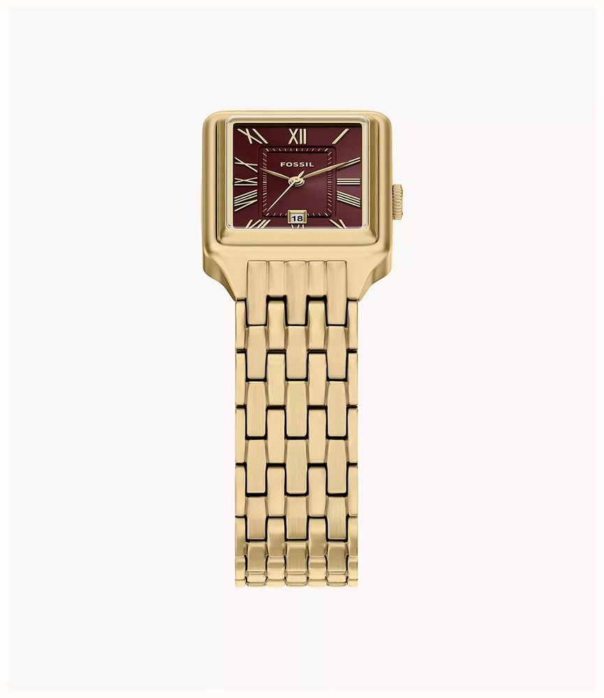 Fossil Raquel 23 mm Three-Hand Date Gold-Tone Stainless Stee ES5512 - alternate view 4