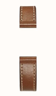 Herbelin Antarès Interchangeable Watch Strap - Veau Baranil Camel Leather / Stainless Steel - Strap Only BRAC17344A02