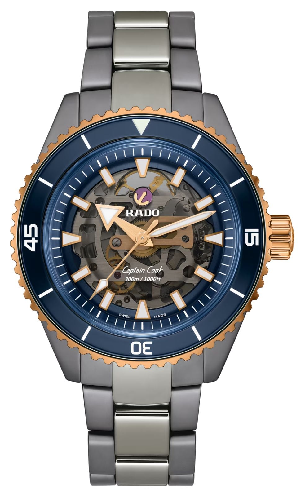 RADO R32148172 Captain Cook High-Tech Ceramic Skeleton (43mm Watch