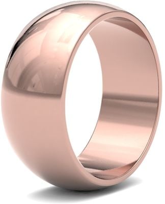James Moore Wedding Rings | 9ct Rose Gold | 8mm | Light | D-Shape | AG_8GLD-9R