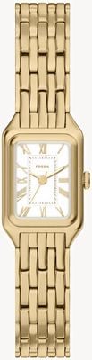 Fossil Raquel Mini Three-Hand Quartz (18mm) White Dial / Gold PVD Stainless Steel Bracelet ES5467