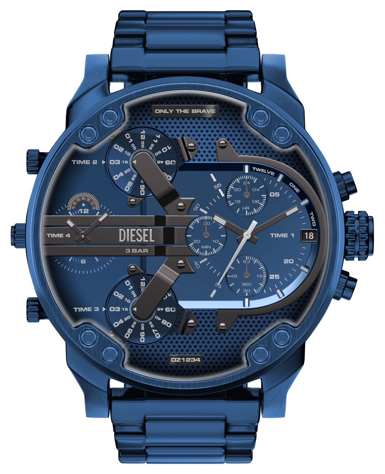 Diesel DZ7496 MR. DADDY 2.0 Multifunction (57mm) Blue Dial Watch