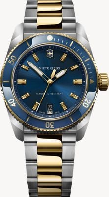 Victorinox Maverick Quartz (39mm) Blue Dial / Two-Tone Stainless Steel Bracelet 242100