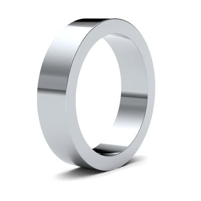 James Moore Wedding Rings | Palladium | 5mm | Heavy | Flat | AG_5LHF-PD