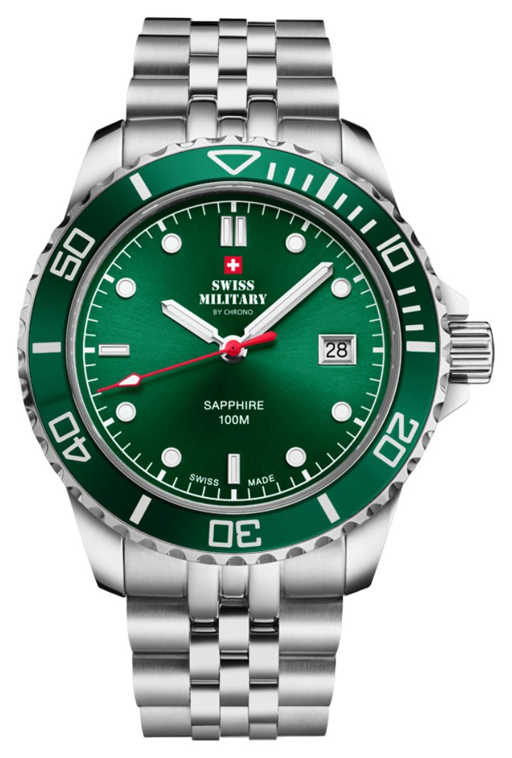 Swiss Military by Chrono SM34109.03 Quartz (42mm) Green Watch