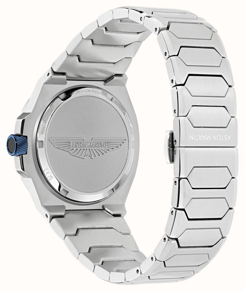 Aston Martin GPQ Icon Quartz (42mm) Light Blue Dial / Stainless Steel Bracelet MTIG2S605 - alternate view 4