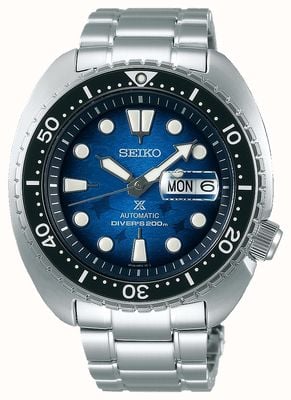 Seiko Men's Save The Ocean | Stainless Steel Bracelet | Blue Dial SRPE39K1