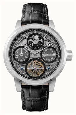 Ingersoll THE ARC Automatic (44mm) Skeleton Dial / Black Leather Strap I16001