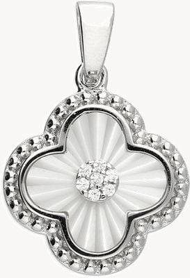 Sterling Silver CZ Clover Pendant H6746/S