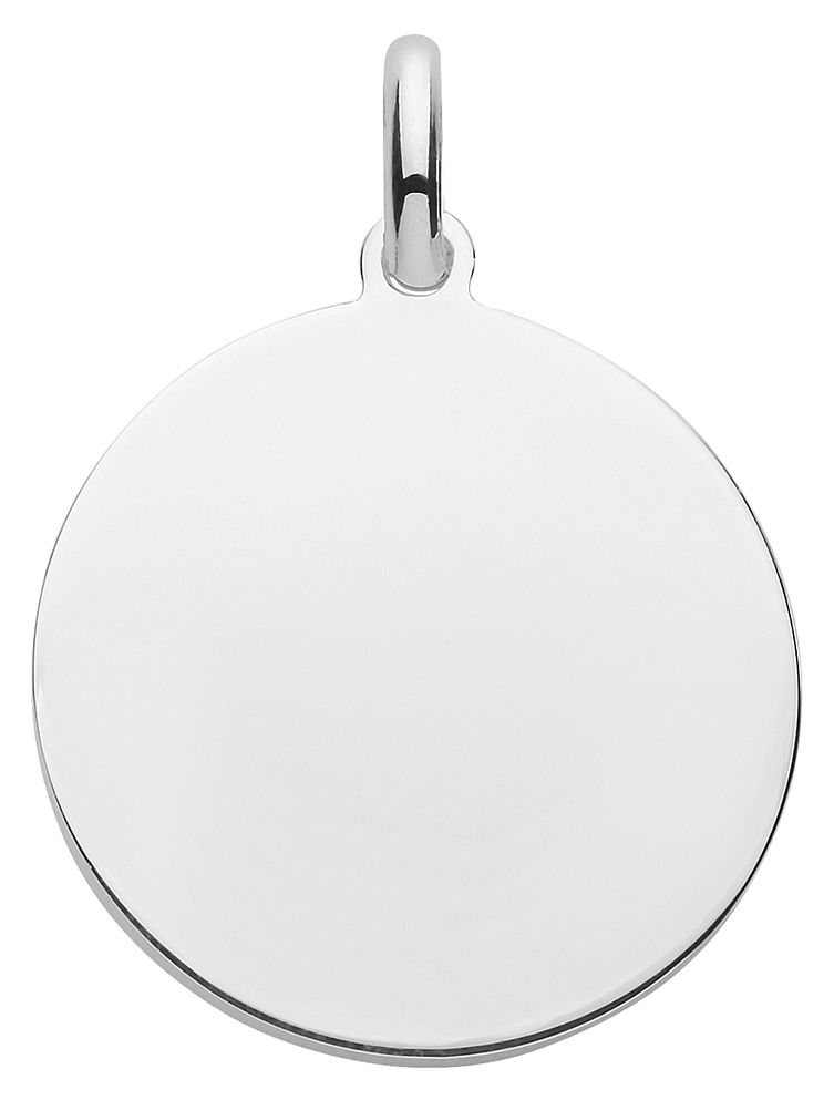 James Moore TH G61033 Silver 20mm Flat Round Coin Disc Jewellery