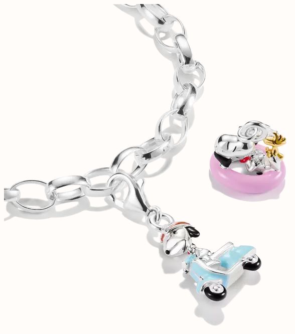 Thomas Sabo Peanuts Charm Snoopy with Woodstock in swim ring – Original 2244-427-7 - alternate view 2