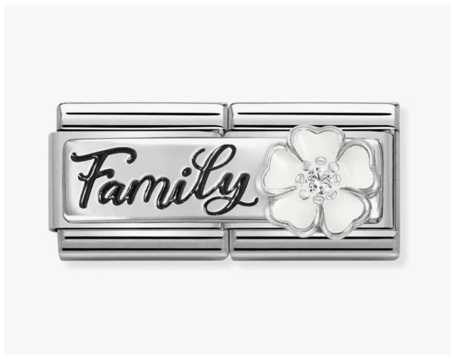 Nomination 330734/17 Classic DETAILED Steel, Enamel, Cubic Jewellery