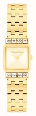 Calvin Klein Poise (16mm) Gold Dial / Gold PVD Stainless Steel Bracelet 25100162