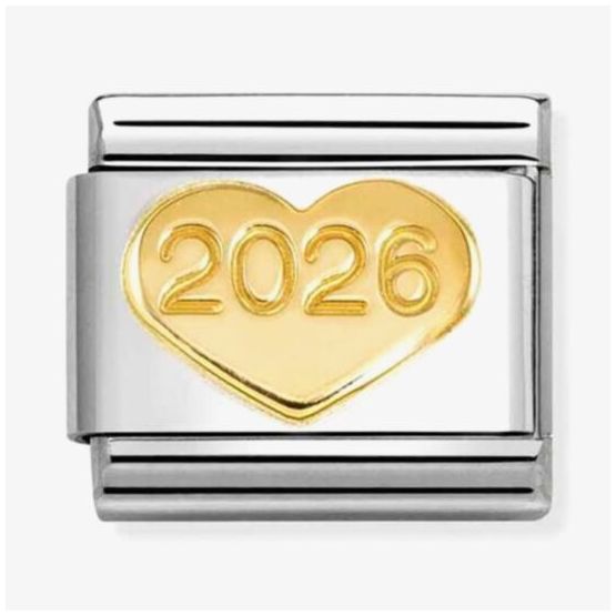 Nomination 030149/68 Classic 2026 Heart 18ct Gold Charm Jewellery