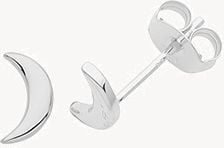Silver Moon Stud Earrings G51275