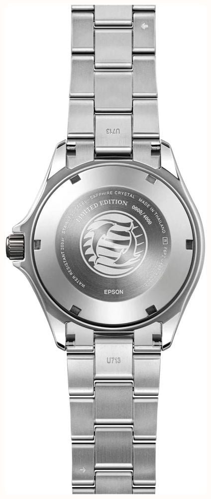 Orient Mens Automatic Blue Gradient Dial 24-Hour Rotating Bezel Stainless Steel Bracelet RA-BC0005L30B - alternate view 3