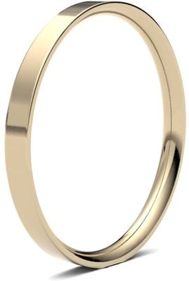 James Moore Wedding Rings | 9ct Yellow Gold | 2mm | Light | Flat Court | AG_2LLE-9Y