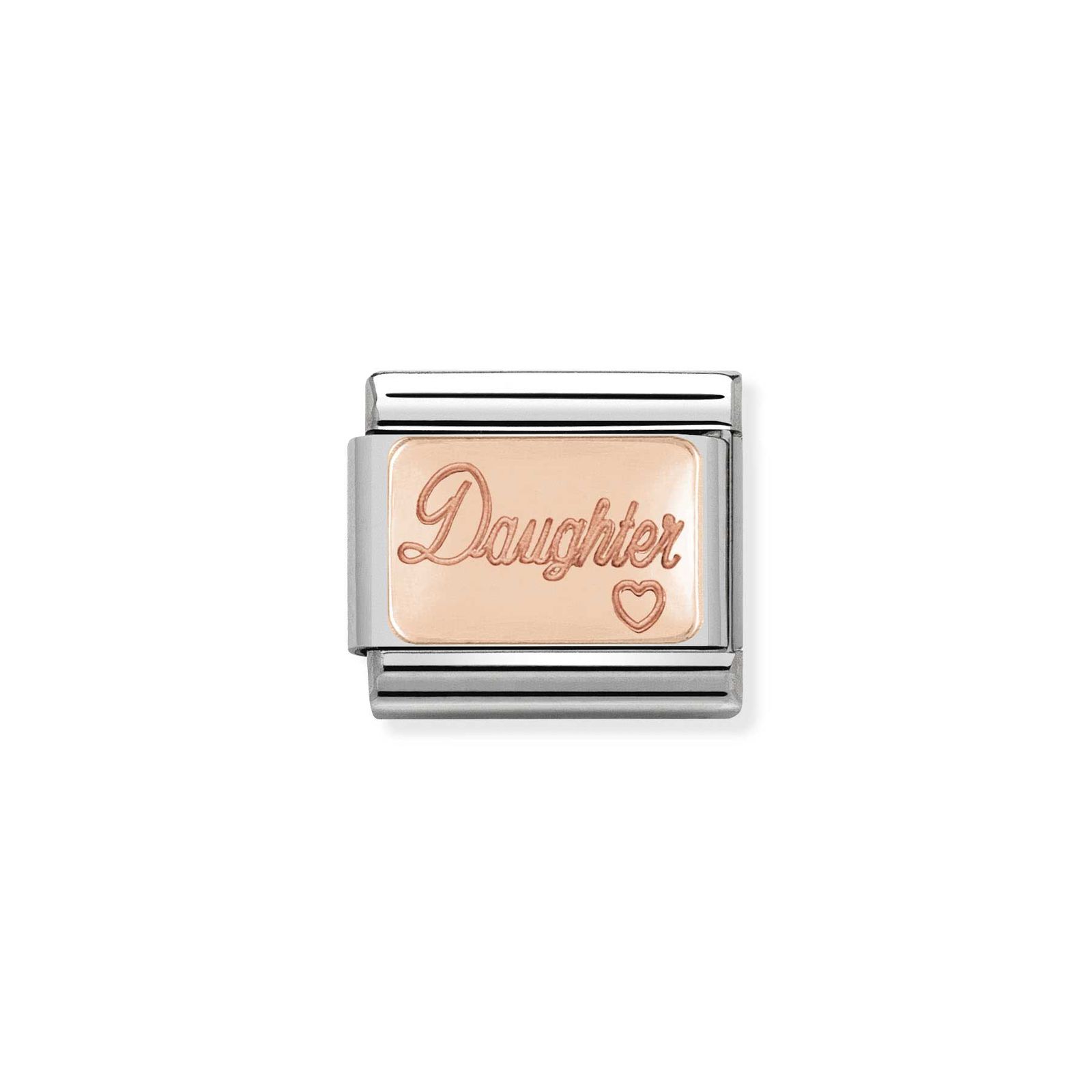 Nomination 430101/43 Classic Daughter 9ct Rose Gold & Steel Jewellery