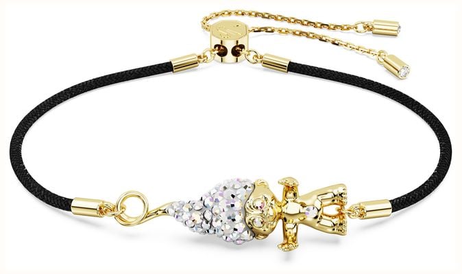 Swarovski Good Luck Trolls Bracelet White Crystals Gold-Tone Plated 5691946