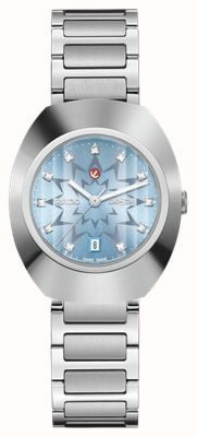 RADO DiaStar Original Automatic Diamond (30mm) Blue Sunray Star-Pattern Dial / Stainless Steel Bracelet R12170223