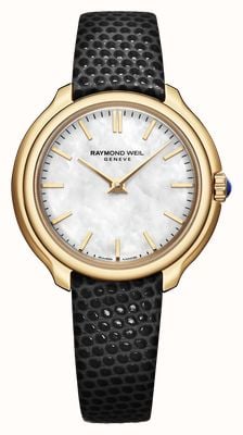 Raymond Weil Toccata Heritage (28mm) Mother-of-Pearl Dial / Black Lizard-Effect Leather Strap 5250-PC-97001 Raymond Weil Toccata Heritage (28mm) Mother-of-Pearl Dial / Black Lizard-Effect Leather Strap 5250-PC-97001