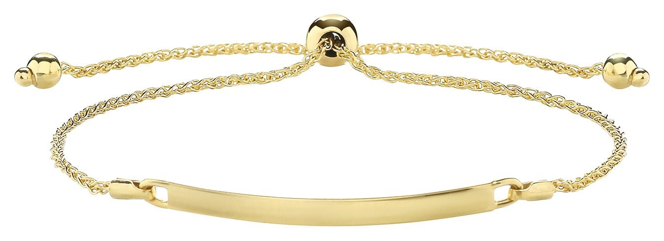 Treasure House BR644 Ladies 9ct Yellow Gold Ladis ID Pull Jewellery