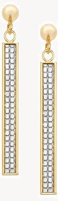 9k Yellow Gold Drop Bar Earrings ES565