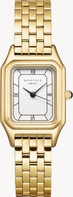 Rosefield Ivy (21mm) Matte White Dial / Gold-Plated Stainless Steel Bracelet OCWGSG-OC01