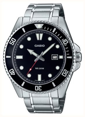 Casio Diver Watch Collection (46.3mm) Black Dial / Stainless Steel Bracelet MDV-107D-1A1VEF