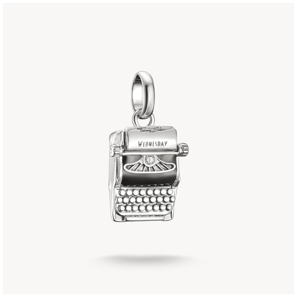 Thomas Sabo CC1315-691-11 Silver Charm Pendant Typewriter Jewellery