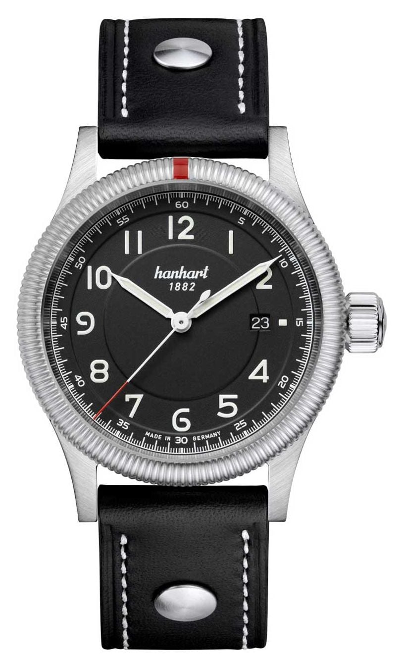 Hanhart 762.210-0010 PIONEER One Automatic (42mm) Black Dial Watch