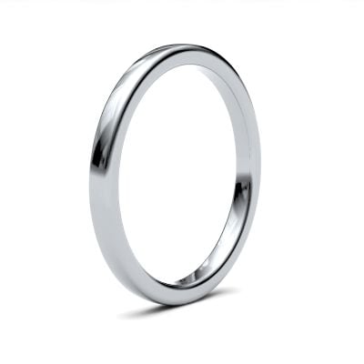 James Moore Wedding Ring  | 2mm | Heavy | Size Soft Court | AG_2LHS-9W AG_2LHS-9W