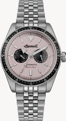 Ingersoll THE OUTLAW Automatic Day/Date (43mm) Pink Dial / Stainless Steel Bracelet I17201