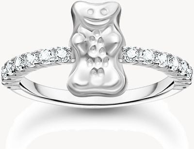 Thomas Sabo Silver Ring With HARIBO Goldbear And Zirconia TR2504-051-14-56