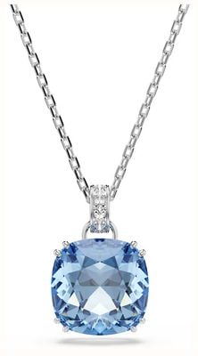 Swarovski Millenia pendant, Cushion cut, Blue, Rhodium plated 5760057