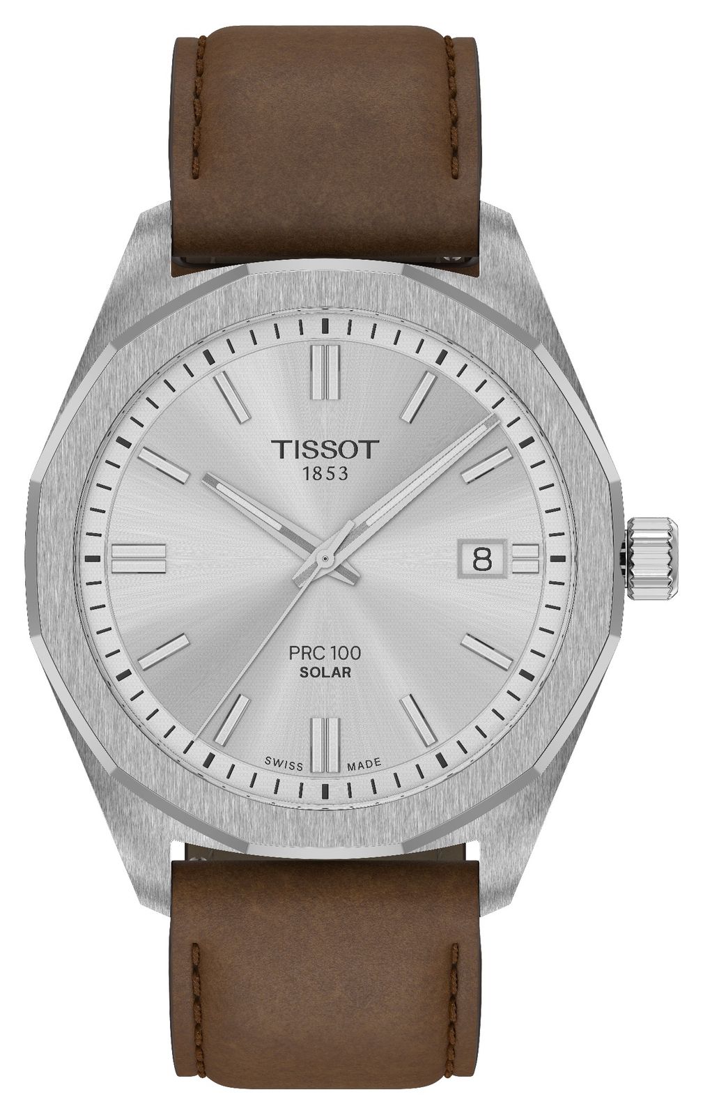 Tissot T1514221603100 PRC 100 Solar (39mm) Silver Dial / Watch