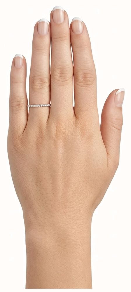 0.15ct Round Brilliant Natural Diamond 9ct Yellow Gold Half Eternity Ring HET100110/YG - alternate view 4
